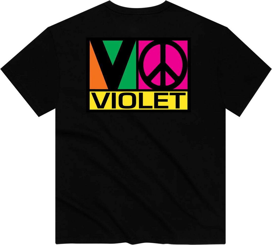 Violet Block Team T-Shirt (Black)