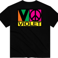 Violet Block Team T-Shirt (Black)