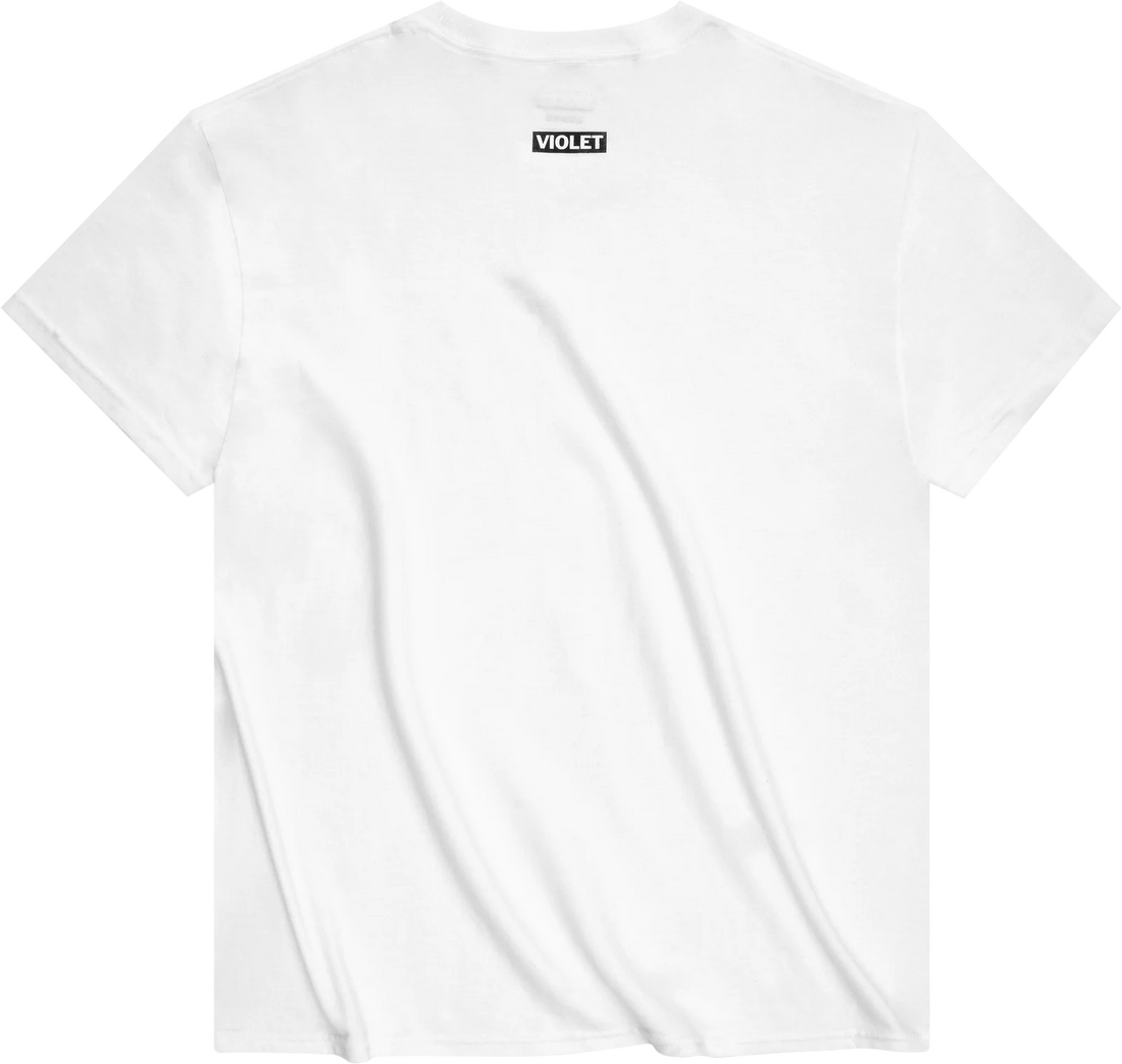 Violet But We're Cooler Than Everyone Else T-shirt (White)