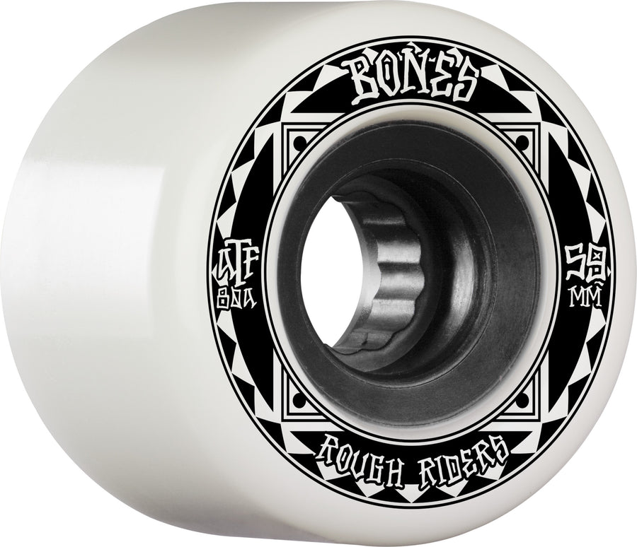 Bones ATF Rough Rider Wheels 59mm (White)