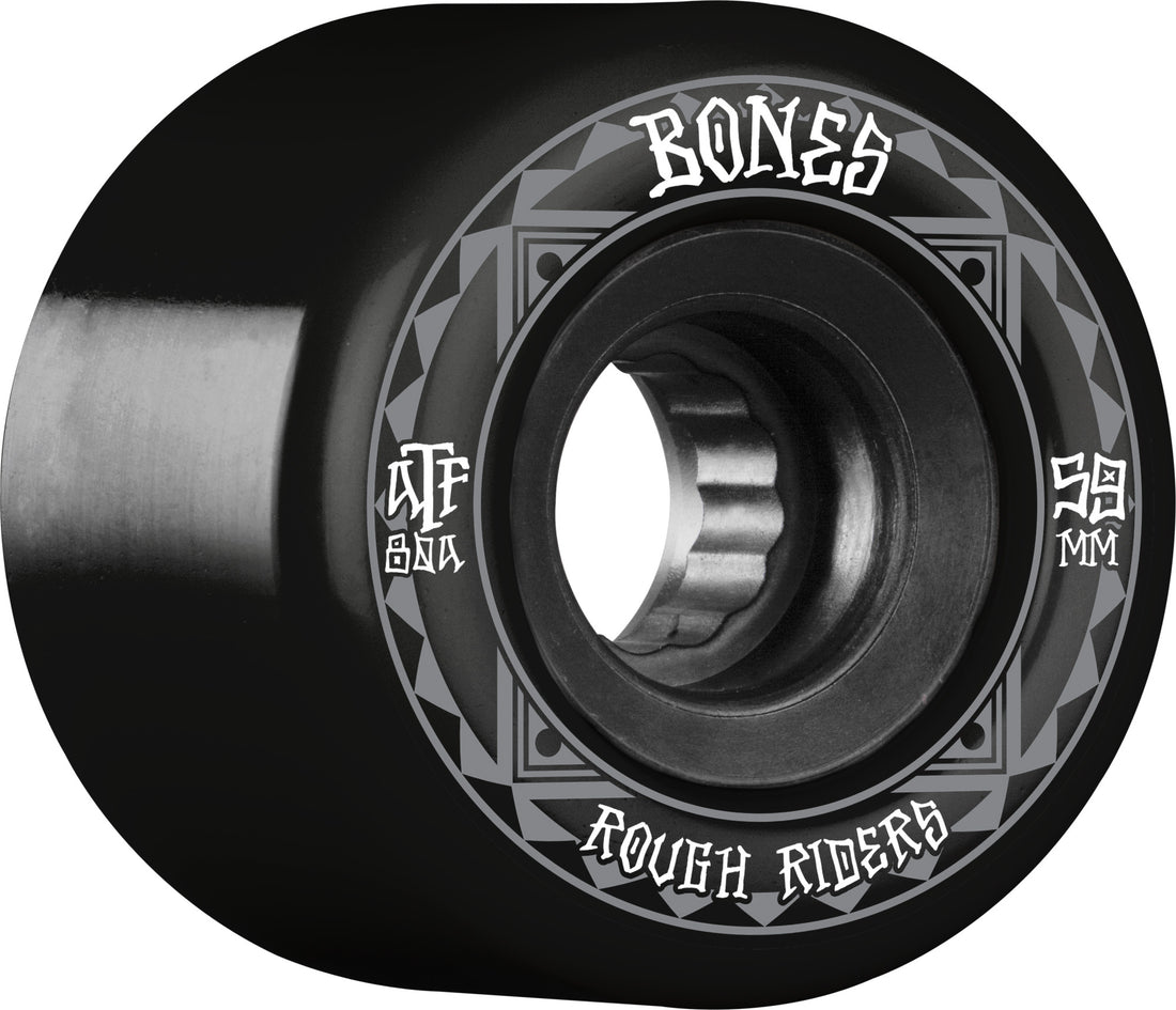 Bones ATF Rough Rider Wheels 59mm (Black)