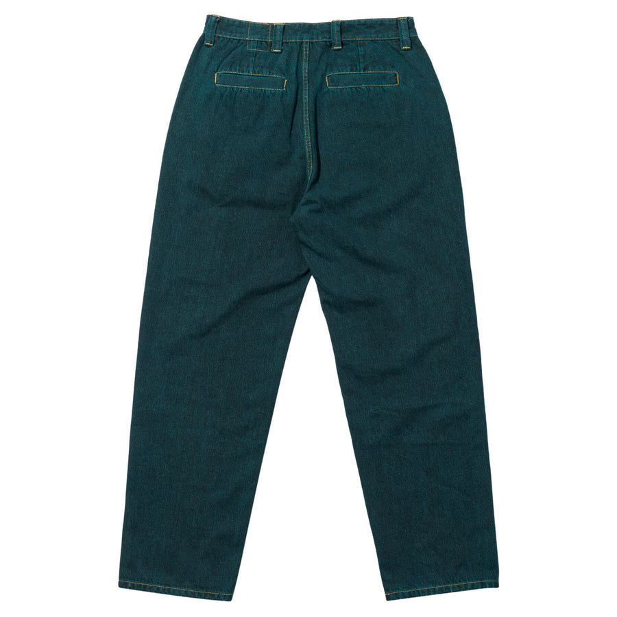 Krooked Eyes Denim Overdye Twill Pants (Green)