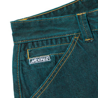 Krooked Eyes Denim Overdye Twill Pants (Green)