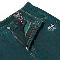 Krooked Eyes Denim Overdye Twill Pants (Green)