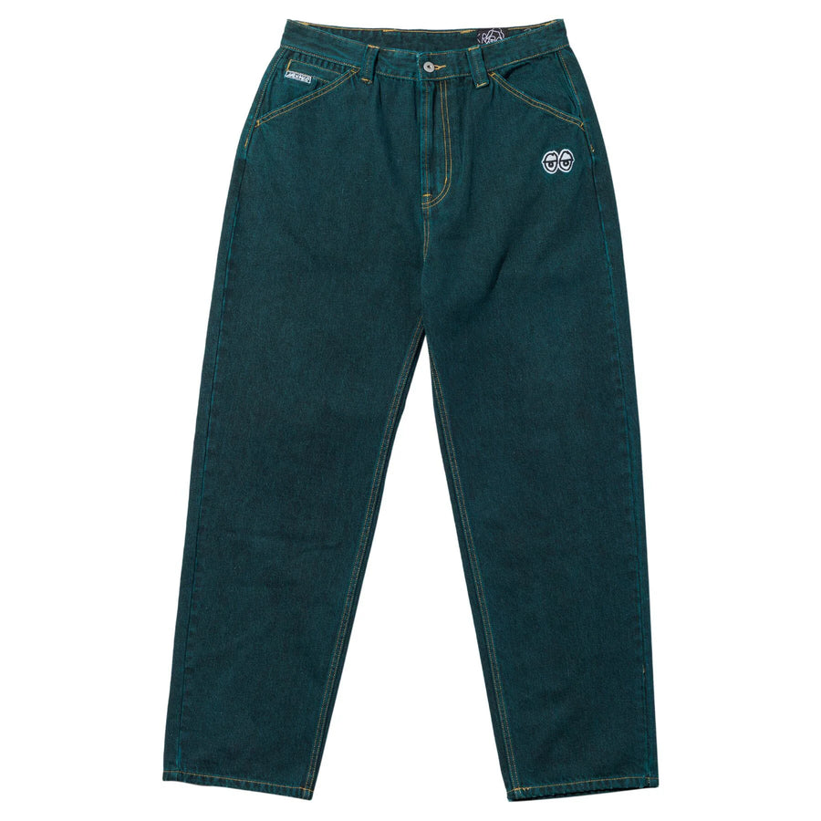Krooked Eyes Denim Overdye Twill Pants (Green)