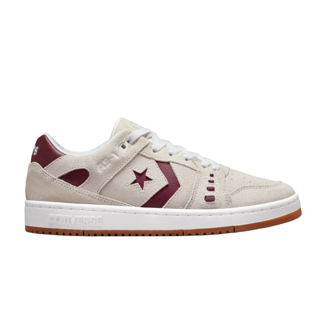 Converse AS 1 Pro Cream Maroon Vu Skateboard Shop