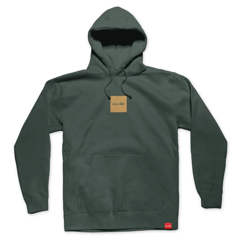 Chocolate Faded Square Heavy Hoodie