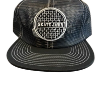SKATE JAWN FULL MESH SEWER CAP HAT (BLACK)