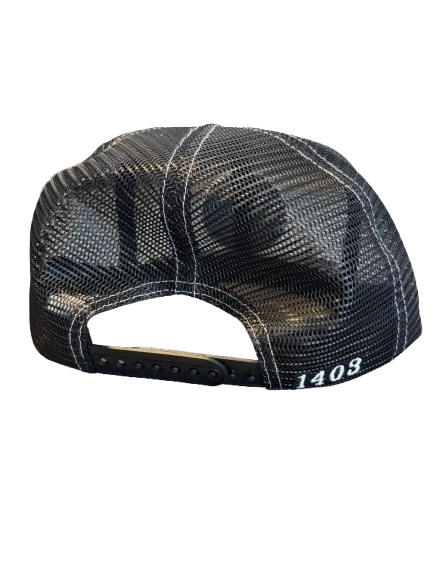SKATE JAWN FULL MESH SEWER CAP HAT (BLACK)