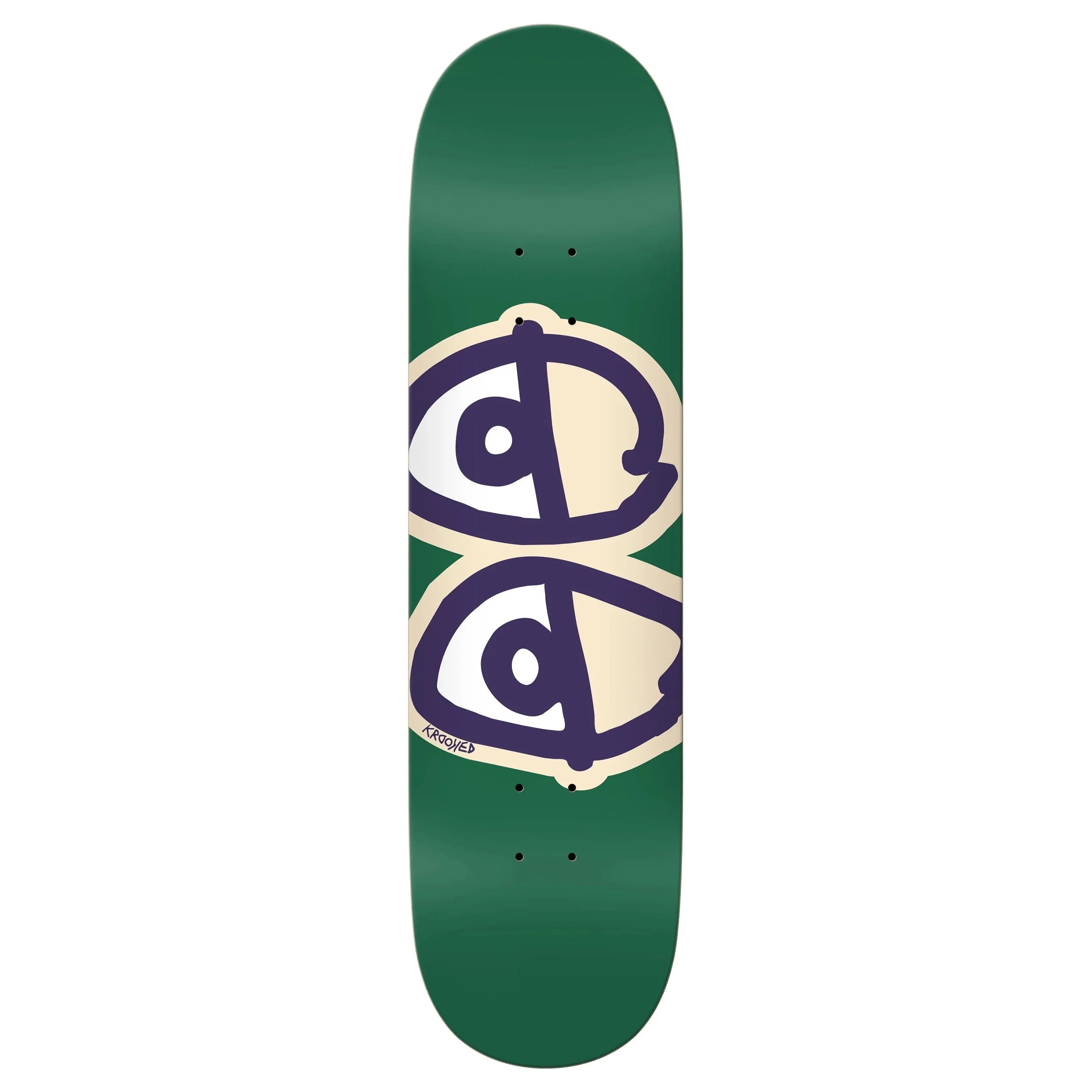Krooked Eyes Assorted Deck 8.5 (Green) – Vú Skateboard Shop