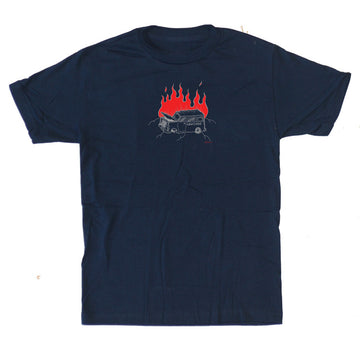 Lowcard Burning Van T-Shirt (Navy)