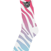 Pig Zebra Print Socks