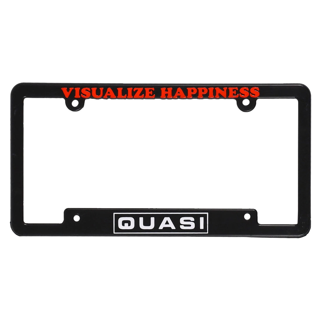 Quasi Happiness License Plate Frame