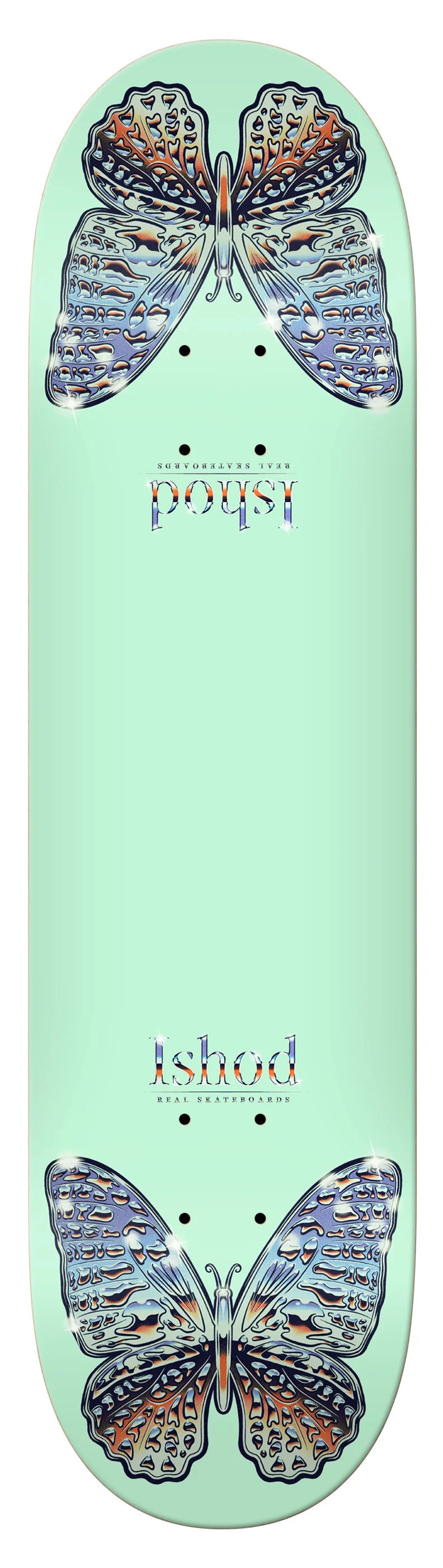 Real Ishod Mariposa Chrome Twin Tail Deck (Teal)