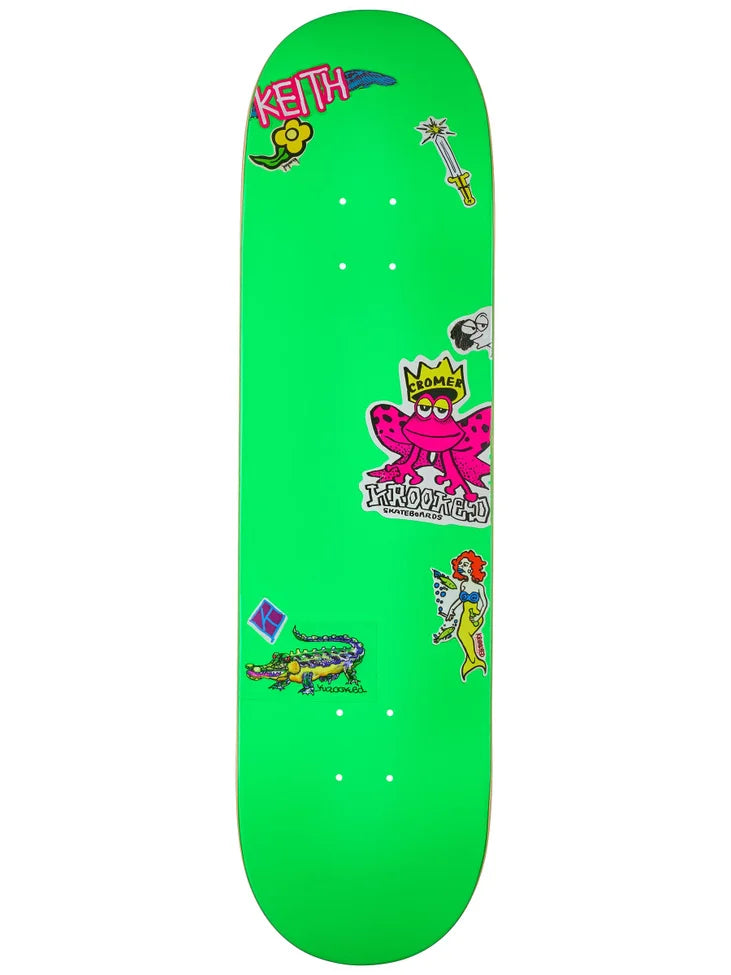 Krooked Brad Cromer Neon Sticker Deck