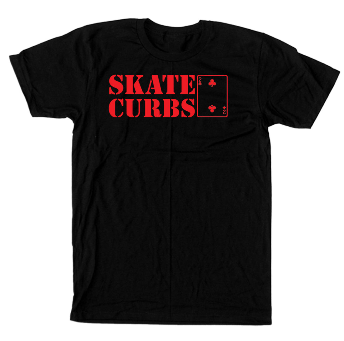 Lowcard Skate Curbs T-Shirt (Black/Red)