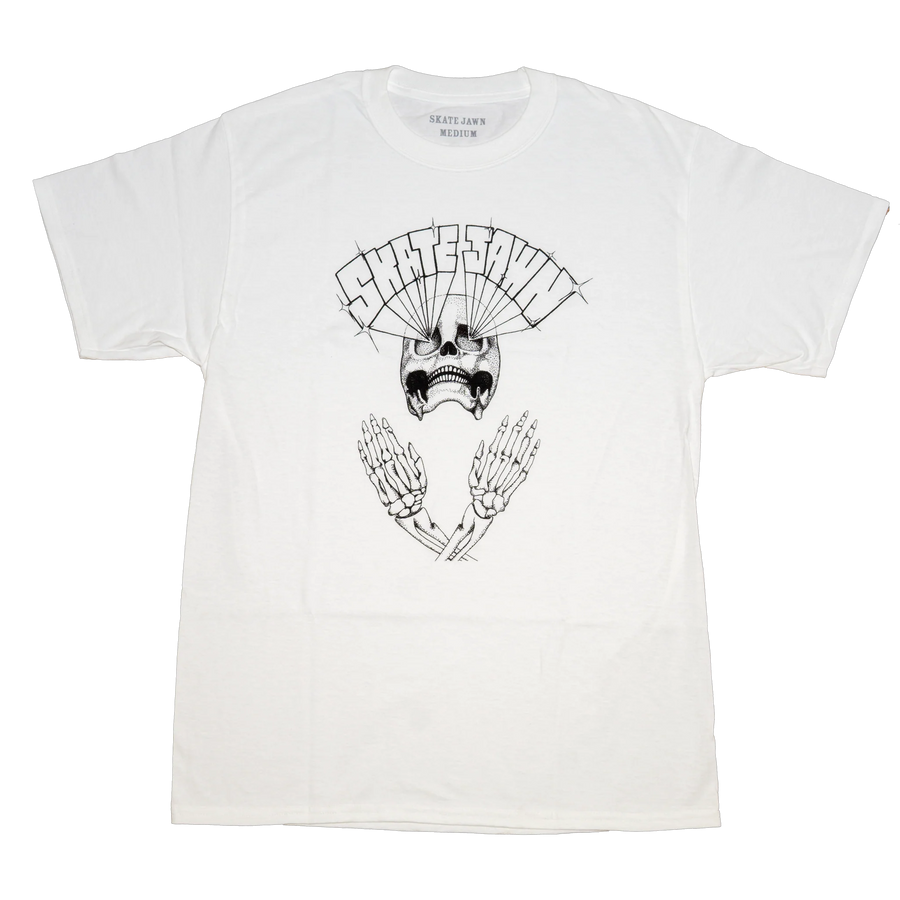 Skate Jawn Lazer Skull T-Shirt (White)