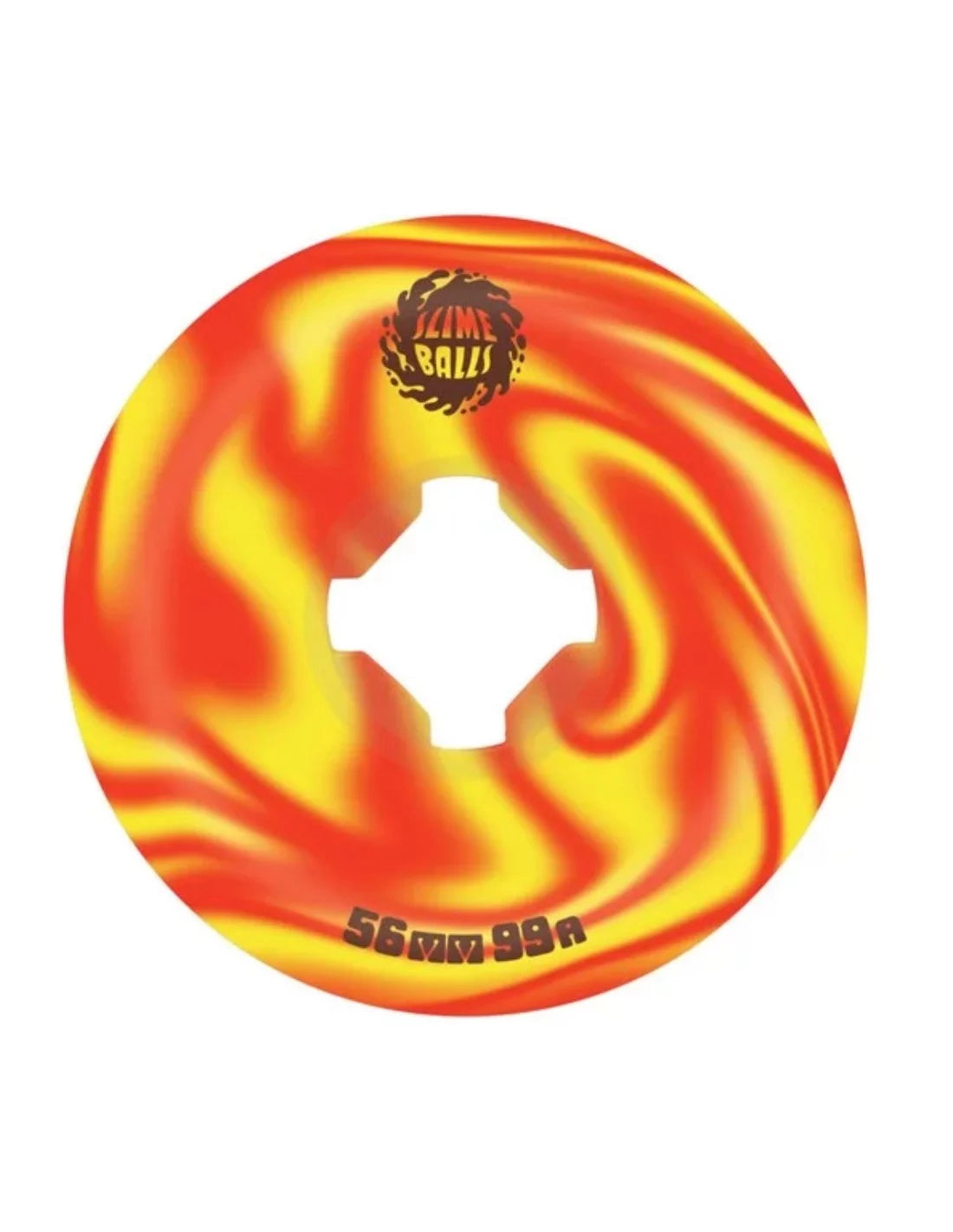 Slime Balls Jeremy Fish Burger Wheels (Red/Yellow Swirl) 99a