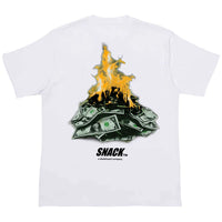 Snack Burning Money T-Shirt (White)