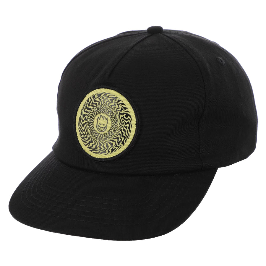 Spitfire Classic Swirl Patch Hat (Black/Yellow)