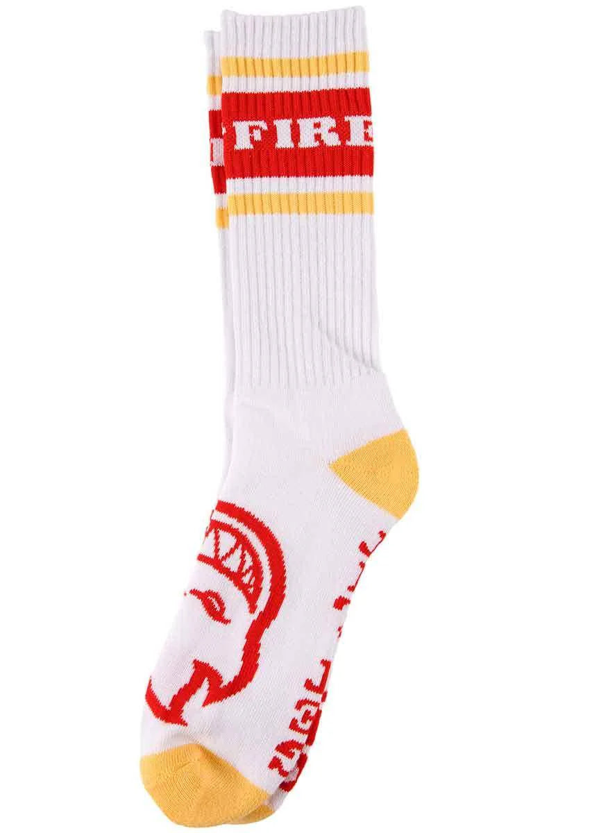 Spitfire OG Classic Socks (White/Yellow/Red)