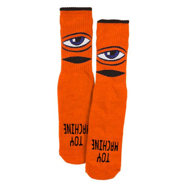 Toy Machine Youth Sect Eye Socks (Orange)