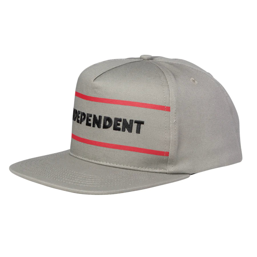 Independent ITC Streak Snapback Hat (Grey)
