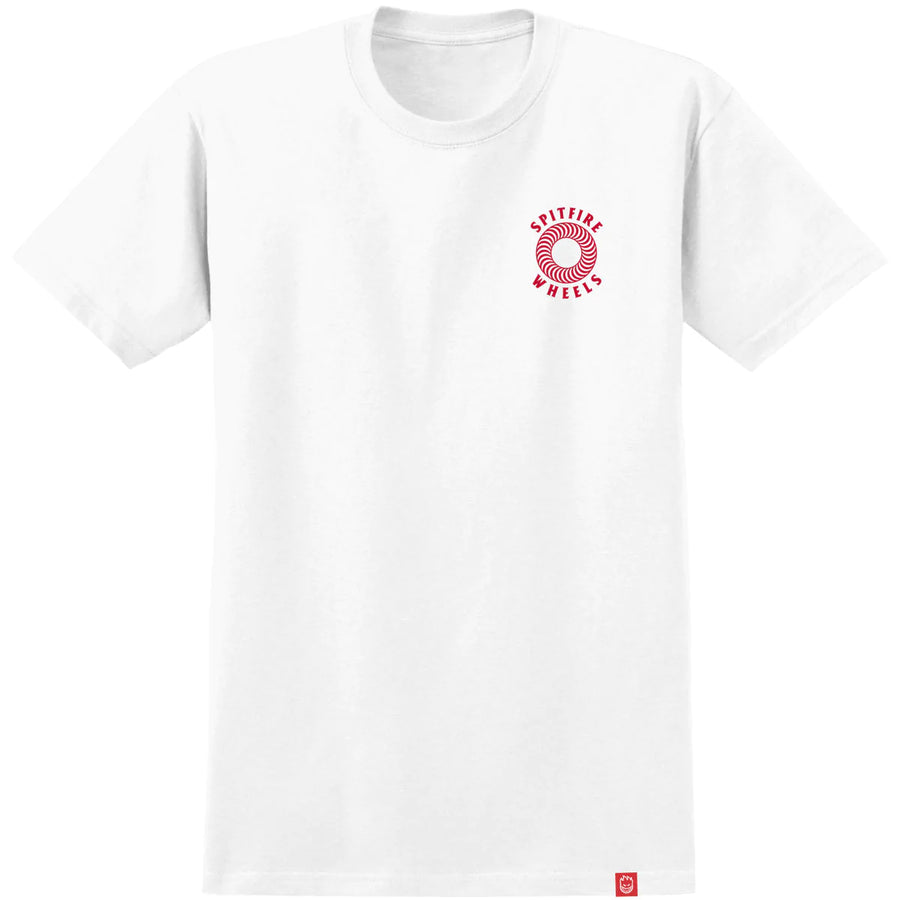 SPITFIRE HOLLOW CLASSIC T-Shirt (WHITE/RED)