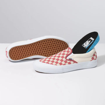 Vans Slip on Pro (CHECKERBOARD/MINERAL RED)