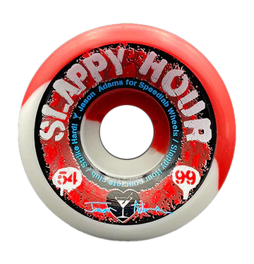 Speedlab Slappy Hour Wheels 54mm (White/Red)
